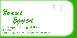noemi egyed business card