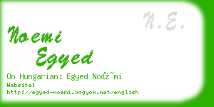 noemi egyed business card